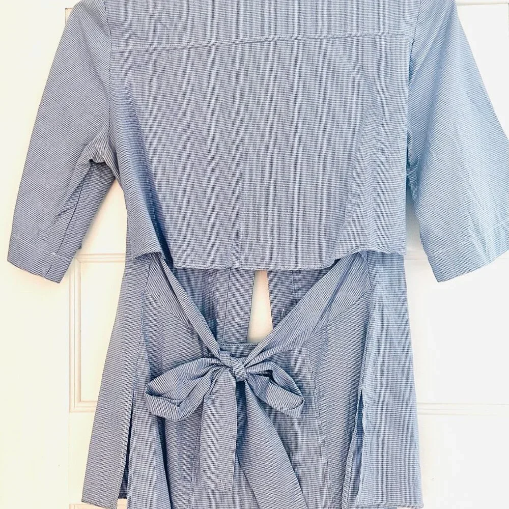 Stella McCartney Open Back Button Down Blouse Size 38 IT - Picture 7 of 11